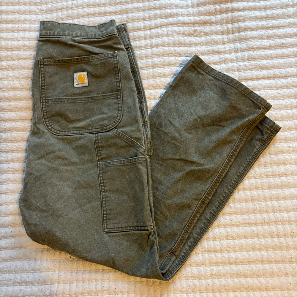 Carhartt Men's Green Work Pants